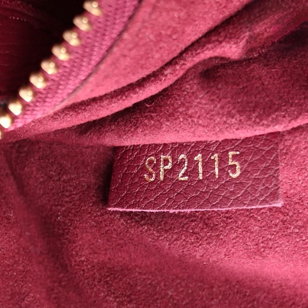 Authentic LV Brown and Red Monogram Tote - Picture 5 of 5